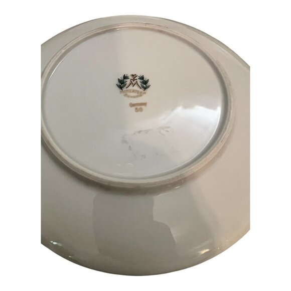 Set Of 6 Mitterteich Bavaria Germany Fruit Plates 7.5" Dia. Gold Trim - Picture 3 of 11